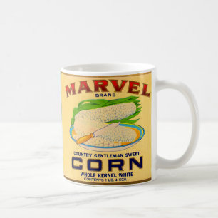 1930s Marvel canned corn label Coffee Mug