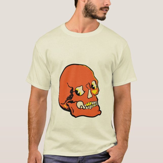 1930s Orange Skull T-Shirt (Front)