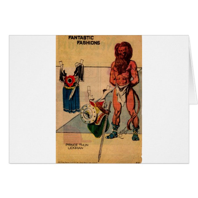 1930s Prince Thun paper dolls Flash Gordon (Front Horizontal)