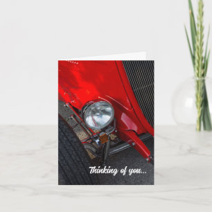 1930's Roadster Thinking Of You Card