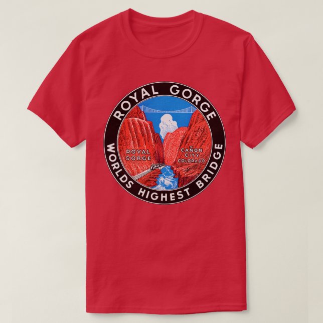 1930s Royal Gorge Bridge T-Shirt (Design Front)