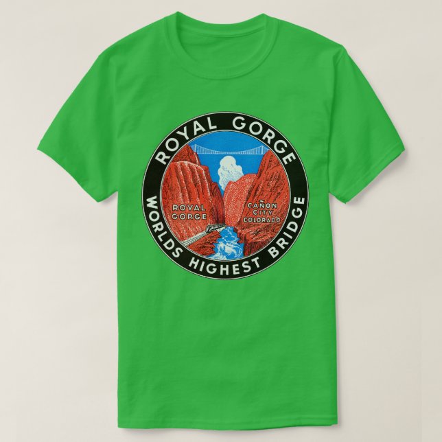 1930s Royal Gorge Bridge TShirt (Design Front)