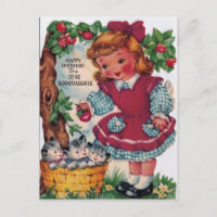 1930s Vintage Happy Birthday Granddaughter
