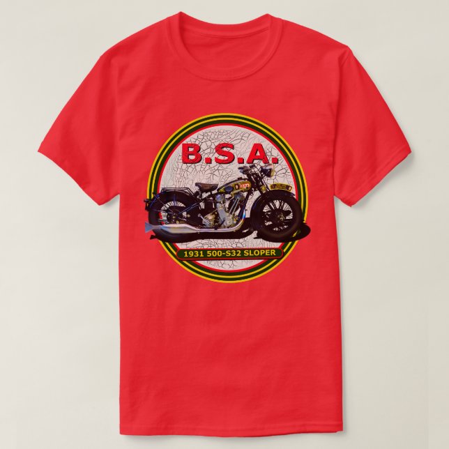 1931 500 S32 SLOPER MOTORCYCLE T-Shirt (Design Front)