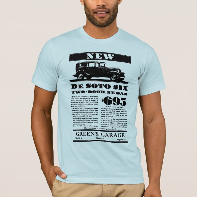1931 DeSoto auto illustration T-Shirt (Front)