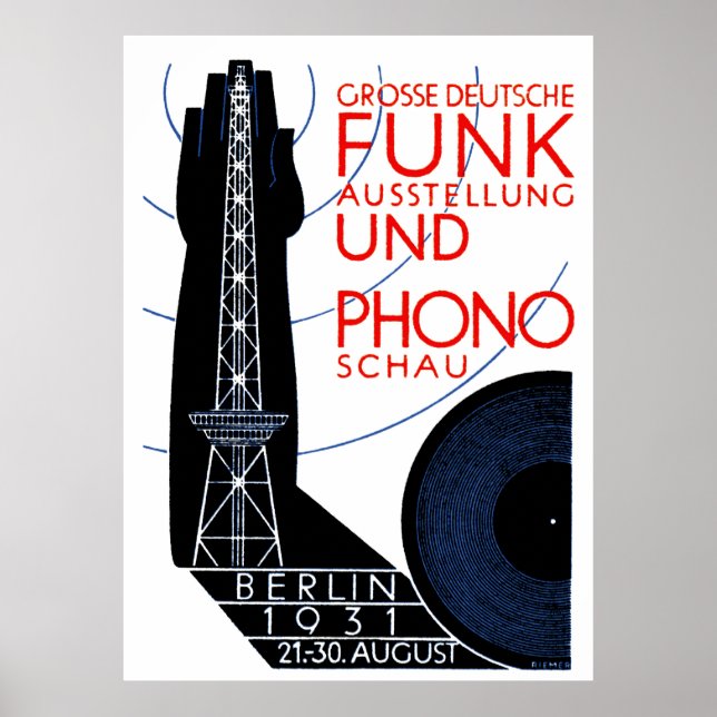 1931 German Radio and Music Expo Poster (Front)