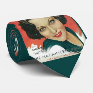 1931 Gloria Swanson magazine cover print Tie