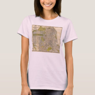1932 Candrain Map of San Francisco California T-Shirt