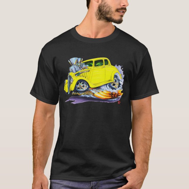 1933-36 Willys Yellow Car T-Shirt (Front)