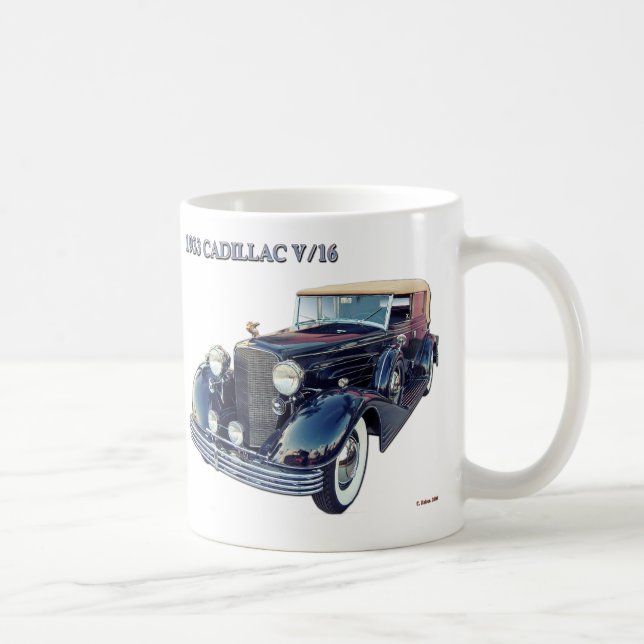 1933 CADILLAC V/16 #2 COFFEE MUG (Right)