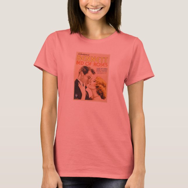 1933 Constance Bennett 'Bed of Roses' movie poster T-Shirt (Front)