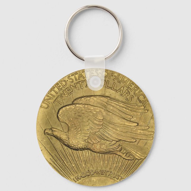 1933 Double Eagle Gold Coin Key Ring (Front)