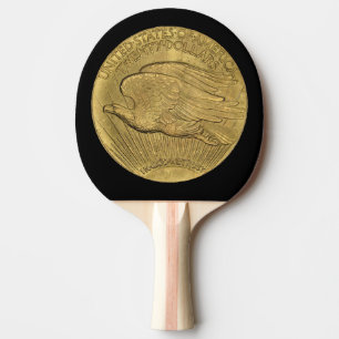 1933 Double Eagle Gold Coin Ping Pong Paddle