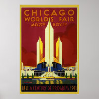 1933 World's Fair 36 x 24 Poster