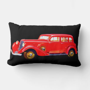 1934 Auburn print Lumbar Cushion
