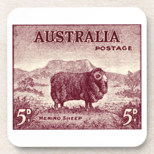 1934 Australian Merino Sheep Coaster