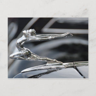 1934 Buick Goddess Hood Ornament Postcard