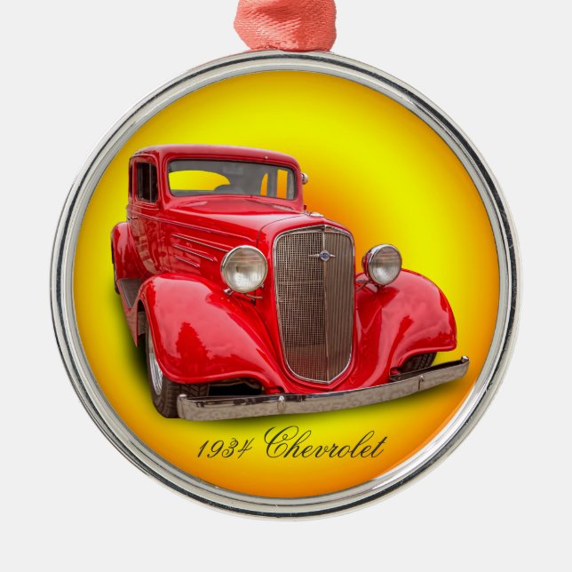 1934 CHEVROLET METAL TREE DECORATION (Front)