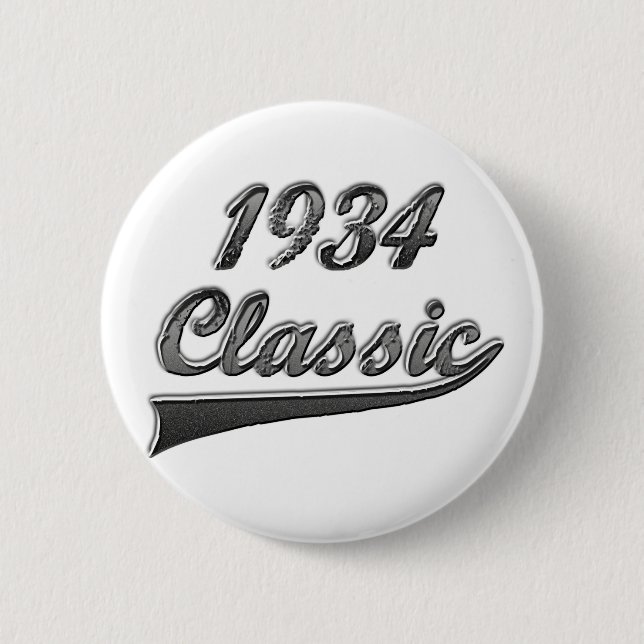 1934 Classic 6 Cm Round Badge (Front)