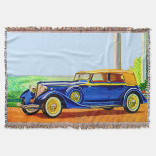 1934 Lincoln model KA Throw Blanket