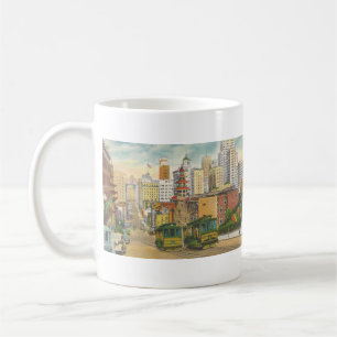 1934 San Francisco, CA linen postcard Coffee Mug