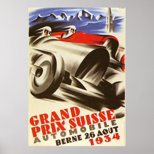 1934 Swiss Grand Prix Poster (Front)
