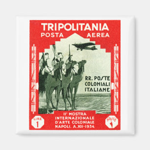 1934 Tripolitania 1 Lire stamp Magnet
