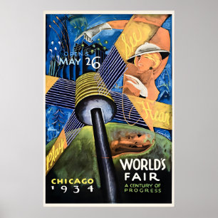 1934 World's Fair - Chicago Century of Progress Poster