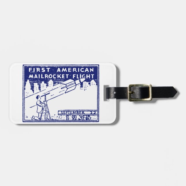 1935 American Rocket Mail Luggage Tag (Front Horizontal)