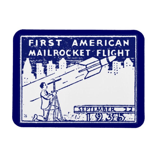 1935 American Rocket Mail Magnet (Horizontal)