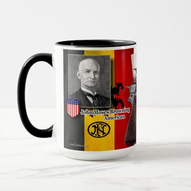 1935 Browning Hi Power Pistol Coffee Mug (Left)