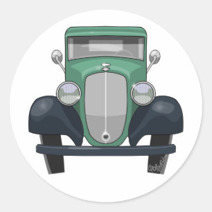 1935 Chevy Pickup Classic Round Sticker