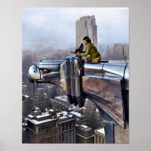1935 Margaret Bourke New York City vintage photo Poster