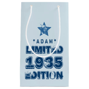 1935 or Any Year Birthday Limited Edition 80th V2Z Small Gift Bag