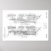 1935 Vintage Chiropractic Table Patent Art Print