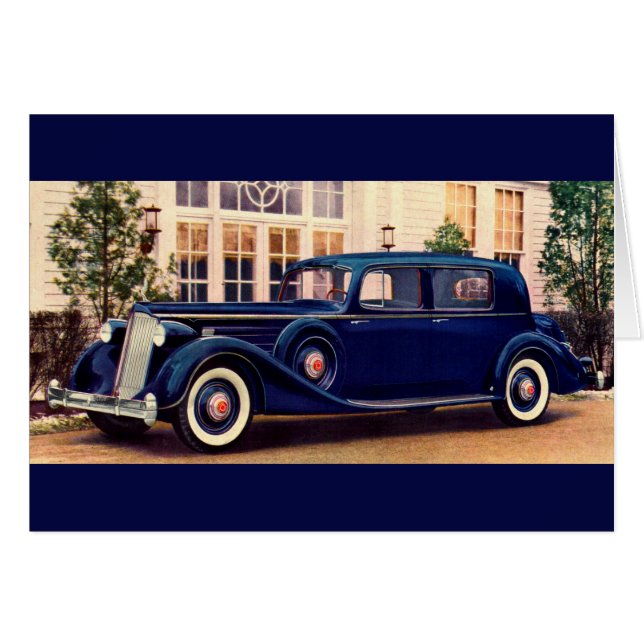 1936 blue Packard (Front Horizontal)