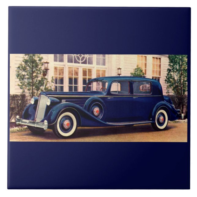 1936 blue Packard Tile (Front)