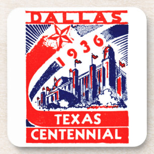1936 Dallas Texas Centennial Coaster
