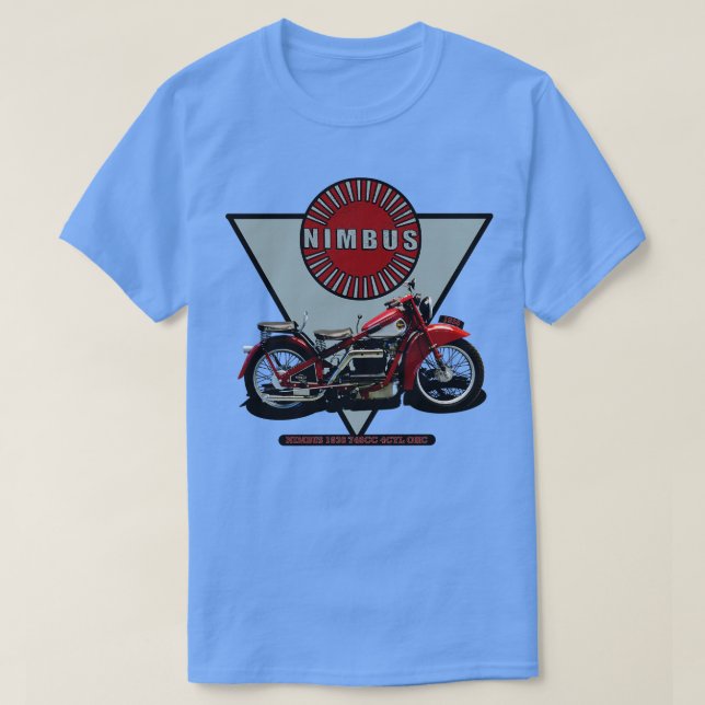 1936 Nimbus Motorcycle 750 cc 4CYL OHC T-Shirt (Design Front)