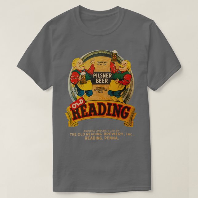 1936 Old Reading Pilsner Beer The Old Reading Brew T-Shirt (Design Front)