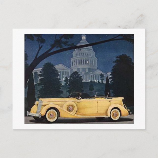 1936 Packard Postcard (Front)