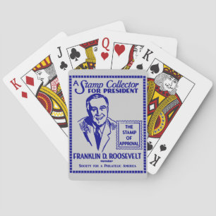 1936 Stamp Collector FDR for President Playing Cards