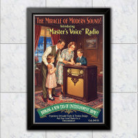 1936 Vintage Master's Voice Radio Advertising