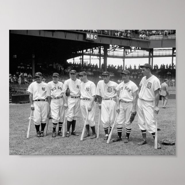 1937 Baseball Players Poster (Front)