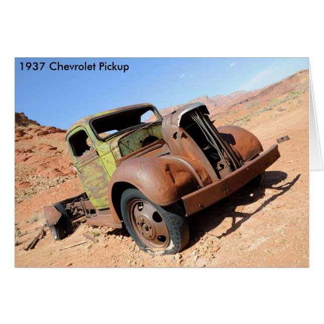1937 Chevy Pickup in Arizona Desert (Front Horizontal)