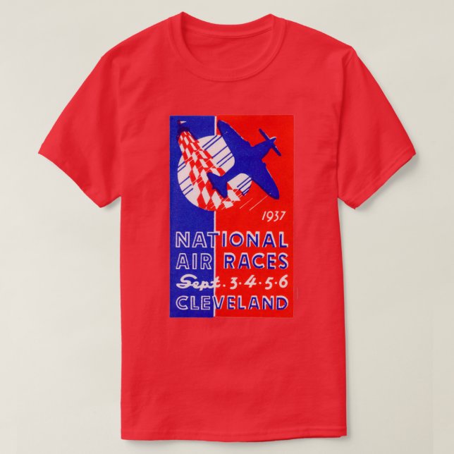 1937 National Air Races  T-Shirt (Design Front)