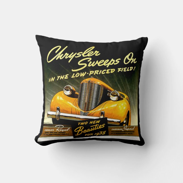 1938 Chrysler Sweeps On Cushion (Front)