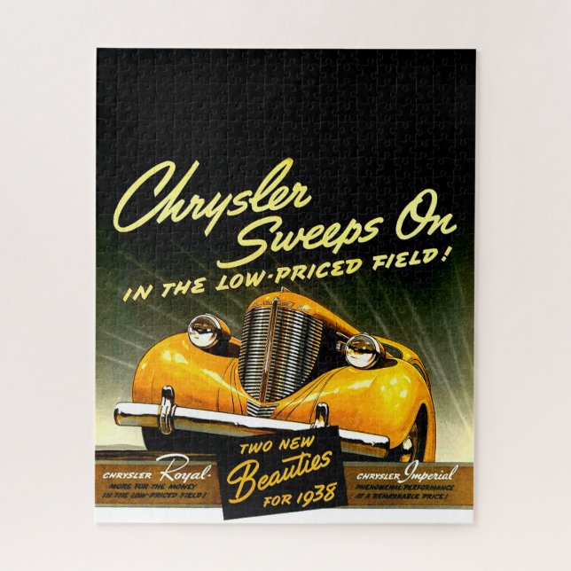 1938 Chrysler Sweeps On Jigsaw Puzzle (Vertical)