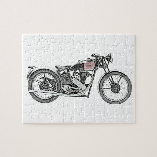 1938 Excelsior Warrior Motorcycle Jigsaw Puzzle (Horizontal)
