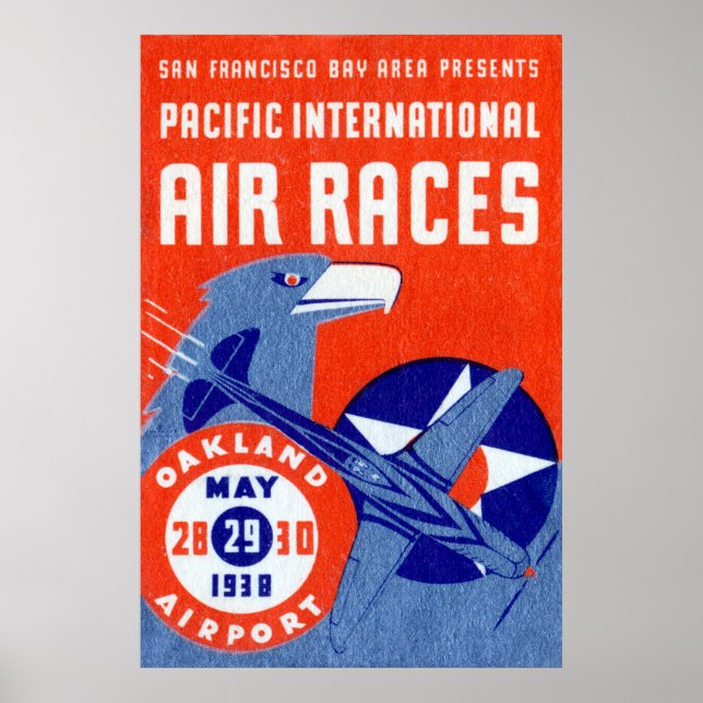 1938 Pacific International Air Races Poster (Front)